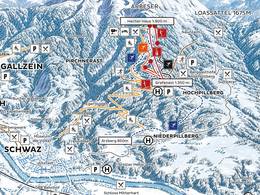 Mappa delle piste Kellerjoch - Schwaz