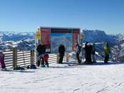 Tabellone informativo sulla Steinplatte