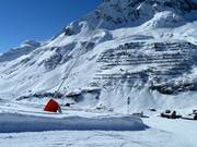 Lancia da neve a Zürs