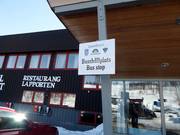 Fermata dell'autobus presso l'hotel Fjällen