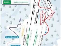 Mappa delle piste Fujino Healthland Kokusai