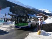 Skibus all'interno di Santa Caterina