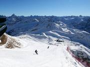 Partenza alla stazione a monte Nebelhorn