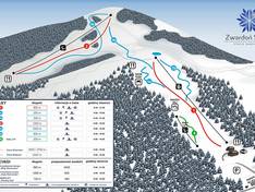 Mappa delle piste Rachowiec - Zwardoń