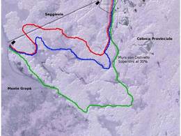 Mappa delle piste Caldirola - Monte Gropà
