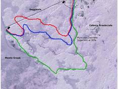 Mappa delle piste Caldirola - Monte Gropà