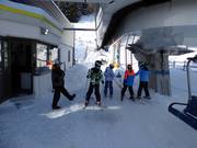 Il personale cordiale è sempre presente agli impianti di risalita.