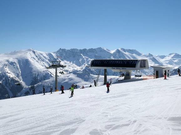 Stazione a monte Plato nell’area sciistica di Bansko