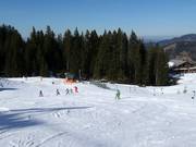 Easy Cheesy skilift di esercitazione presso la stazione a monte di Mellau