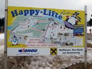 Mappa delle piste presso l’Happy Lift