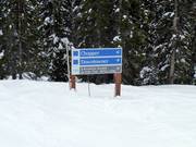 Segnaletica delle piste nel Revelstoke Mountain Resort