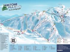 Mappa delle piste Abetone/Val di Luce