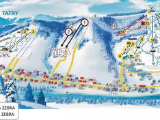 Mappa delle piste Zebra – Białka Tatrzańska