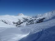 Molto spazio libero per sciare