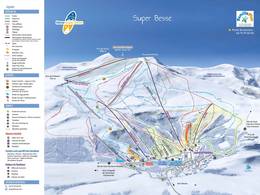 Mappa delle piste SuperBesse - Puy de Sancy