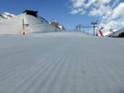Ottima preparazione delle piste nell'area principianti