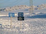 Inizio delle piste da fondo presso il parcheggio
