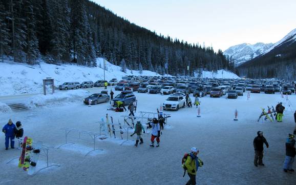Massive Range: Accesso nei comprensori sciistici e parcheggio – Accesso, parcheggi Banff Sunshine