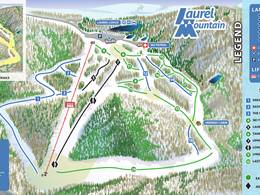 Mappa delle piste Laurel Mountain