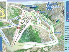 Mappa delle piste Laurel Mountain