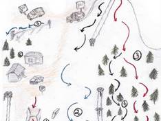 Mappa delle piste Mortos Kalns