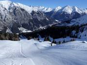 Vista sull’area sciistica Ladurns