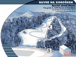 Mappa delle piste Poseka - Ravne na Koroškem
