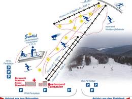 Mappa delle piste Hunau - Bödefeld