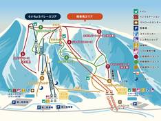 Mappa delle piste Tateyama Sanroku - Gokurakuzaka/Raicho Valley