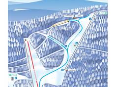 Mappa delle piste Pyšná