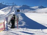 Ampia area di esercitazione presso la stazione a monte della Spieljochbahn