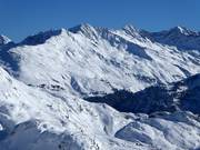 Vista dalla seggiovia Valfagehr fino al Rendl