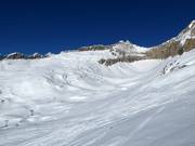 Vista sulle piste e sulle aree di neve fresca all'Hohstock