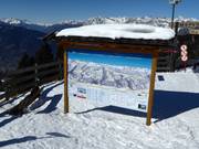 Mappa dell’area presso la stazione a monte