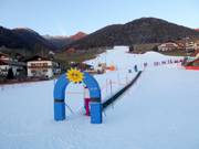 Vista dalla pista principianti allo skilift a piattello