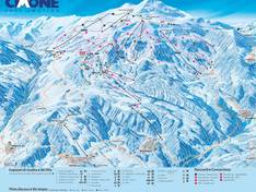 Mappa delle piste Cimone - Montecreto/Sestola/Le Polle