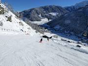 Discesa a valle verso la funivia Dorfbahn Gerlos