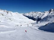 Pista difficile dal tunnel sciistico Wiesejaggl alla stazione intermedia Ochsenalm