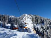 Straßalmbahn - 8pers.| Seggiovia ad alta velocità (ad agganciamento automatico) con cupole di protezione