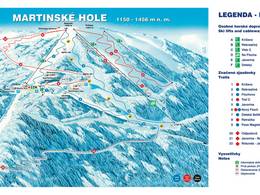 Mappa delle piste Martinské Hole