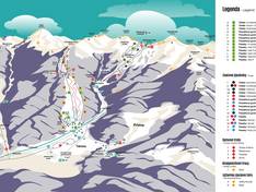 Mappa delle piste Vrátna