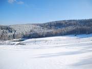 La parte inferiore dell’area sciistica