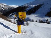 Cannone da neve presso la seggiovia Bodmenstafel