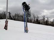 Cannone da neve nello snowpark