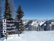 Dalla cima partono molte discese molto difficili.