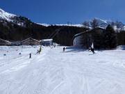 Impianto per principianti Cristins presso la stazione a valle Corvatsch Surlej