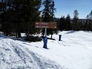 Segnaletica delle piste nell’area sciistica Idre Fjäll