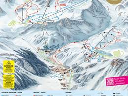 Mappa delle piste Pitztaler Gletscher (Ghiacciaio del Pitztal)