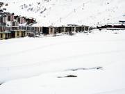 Alle spalle della stazione: piste da fondo a La Toussuire