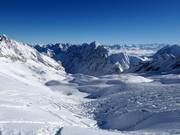 Pendii di neve fresca presso la Oberes Weißes Tal